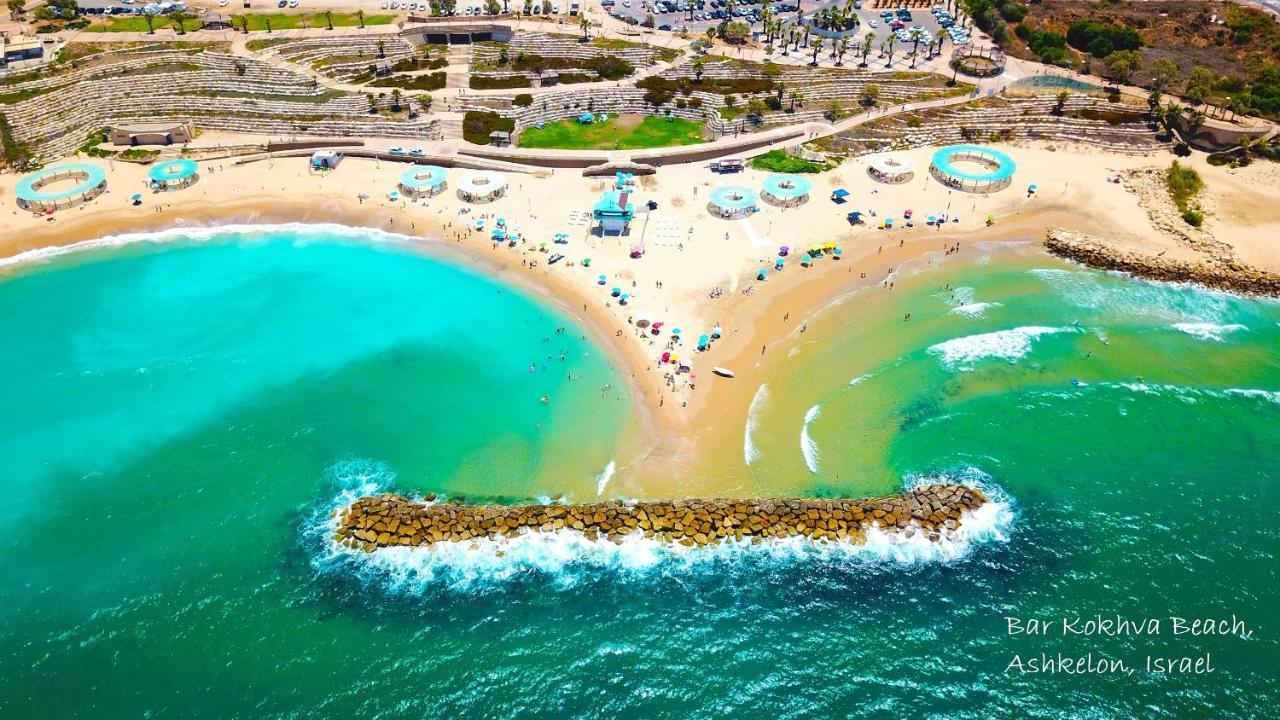 Beach Suite Israel- Private Jacuzzi Garden Suite & Gym, 3 Min Walk To Beach ביץ סוייט ישראל- ג'קוזי פרטי בגינה 3 דקות הליכה לים וחדר כושר Asjkelon Buitenkant foto